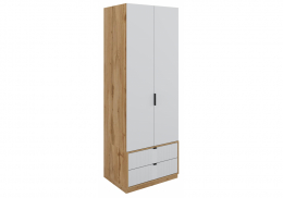 Шкаф Лорена дуб вотан / белый (82,3x60,1x230)