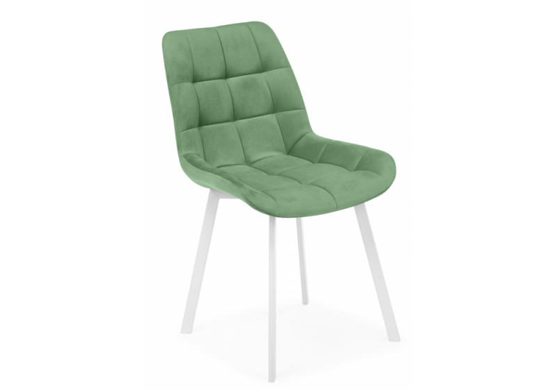 Стул на металлокаркасе Челси П фисташковый (zd 651) / белый (50x60x80). 