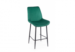 Барный стул Седа зеленый (zd 667) / черный (49x57x102)