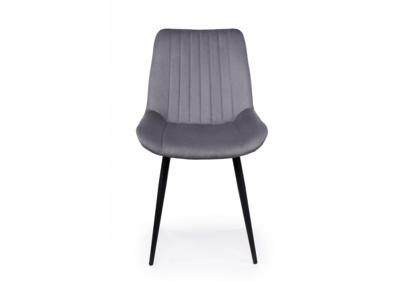 Стул на металлокаркасе Седа темно-серый (zd 995) / черный np (50x56x82)